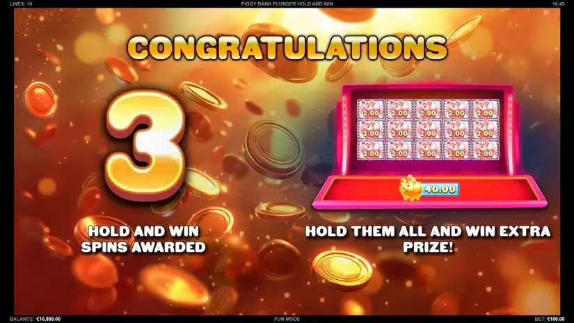 Piggy Bank Plunder Hold and Win slot screenshot 2
