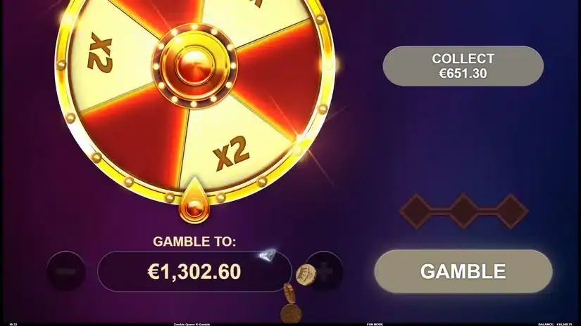 Zombie Queen Gamble feature slot screenshot 6