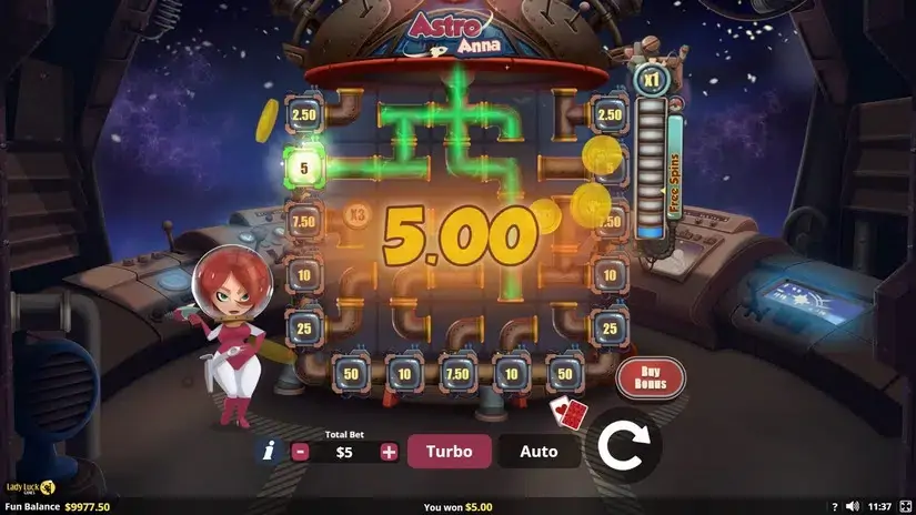 Astro Anna slot screenshot 2