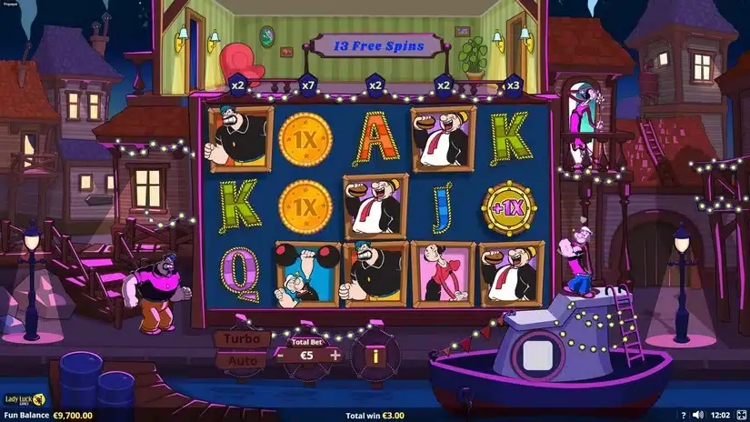 Popeye slot screenshot 4