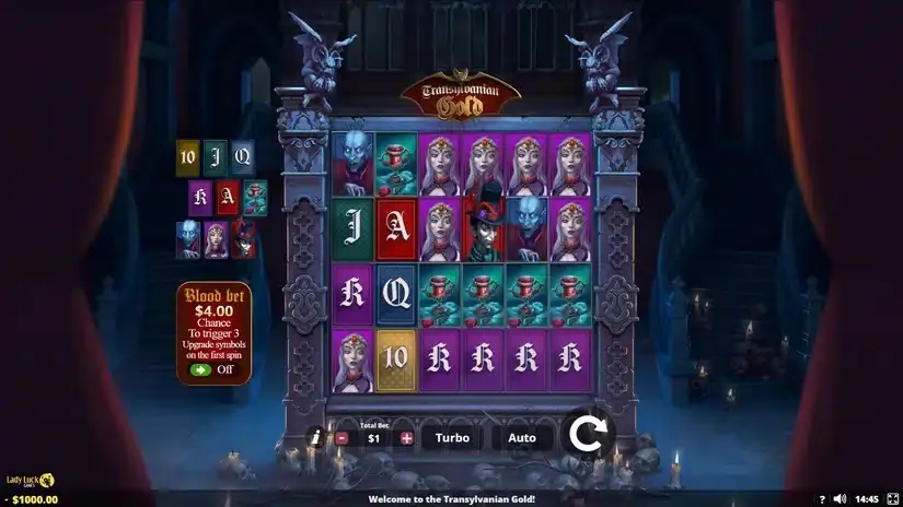 Transylvanian Gold slot screenshot 1