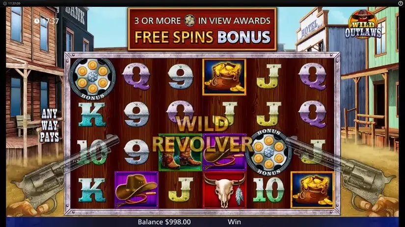 Wild Outlaws slot screenshot 2