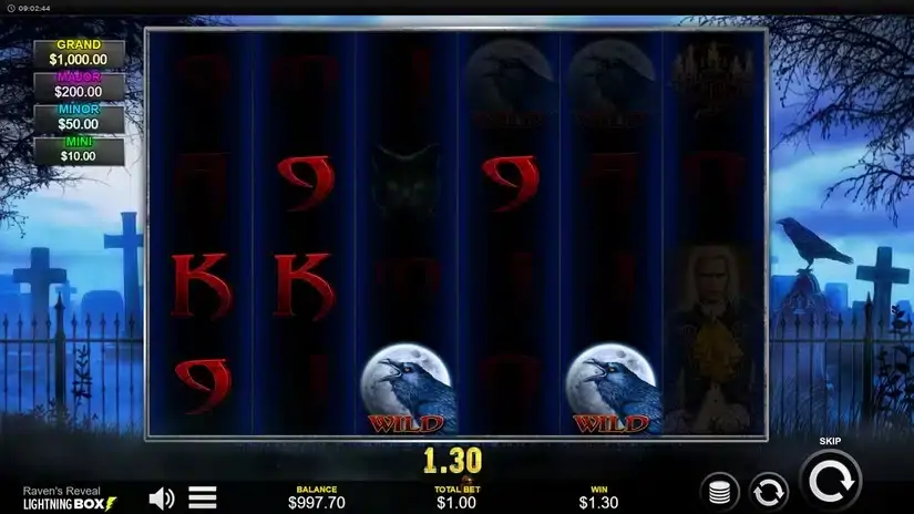Raven’s Reveal slot screenshot 2