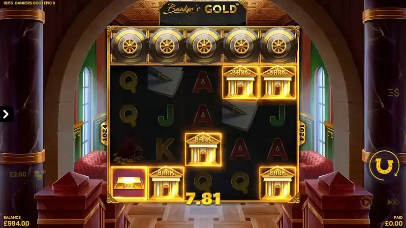 Banker’s Gold Epic X slot screenshot 2