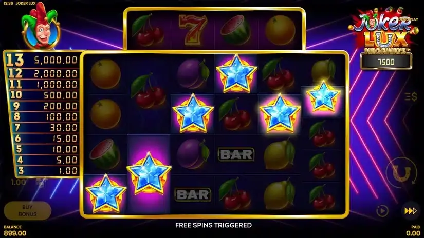 Joker Lux Megaways slot screenshot 3