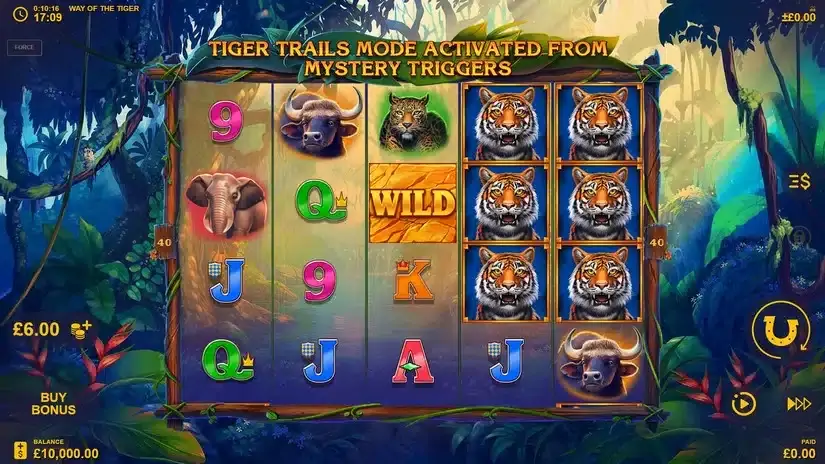 Way Of The Tiger slot screenshot 