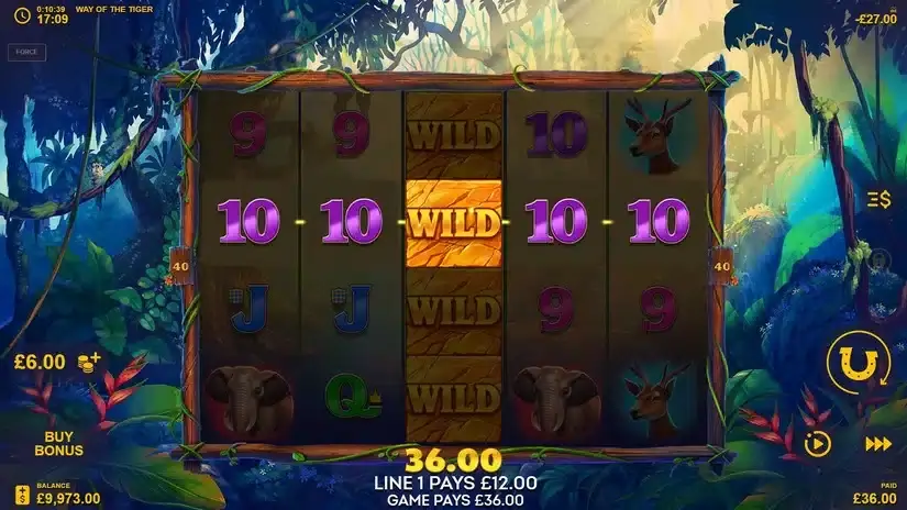 Way Of The Tiger slot screenshot 2