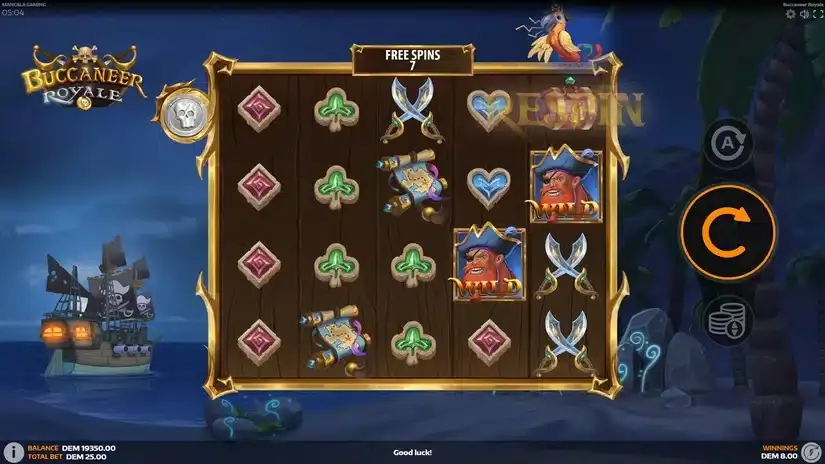 Buccaneer Royale slot screenshot 3