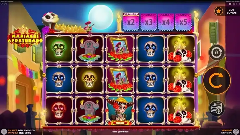 Mariachi Afortunado slot screenshot 1