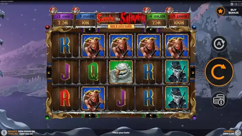Santa the Slayer slot screenshot 1