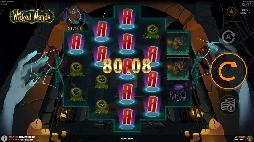 Wicked Wanda slot screenshot 3