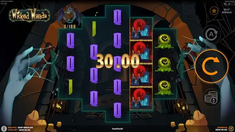 Wicked Wanda slot screenshot 1
