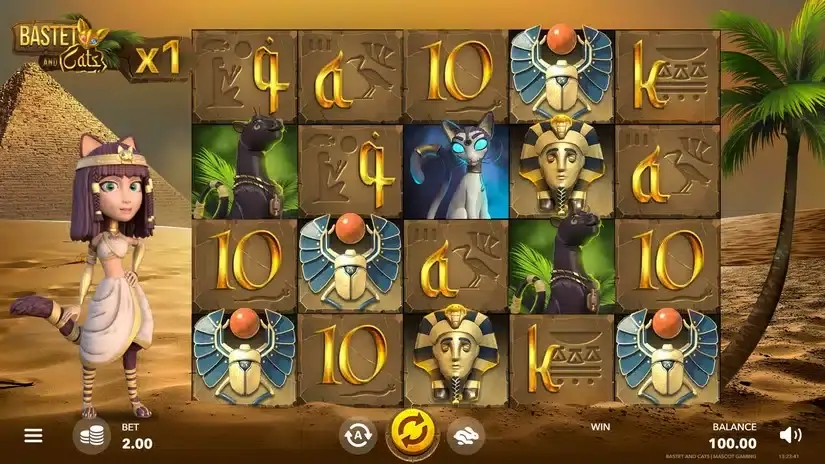 Bastet and Cats slot screenshot 1