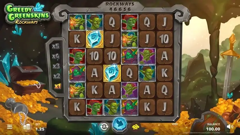 Greedy Greenskins Rockways slot screenshot 1