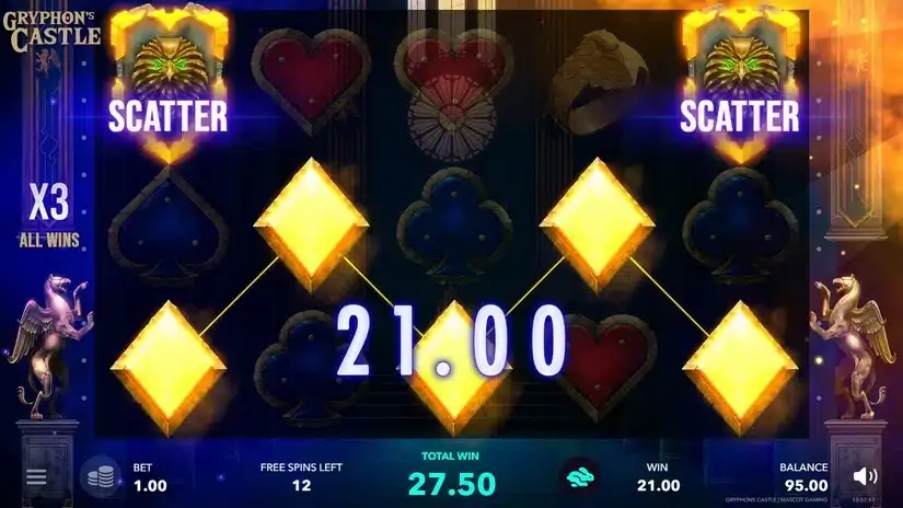 Gryphon’s Castle slot screenshot 