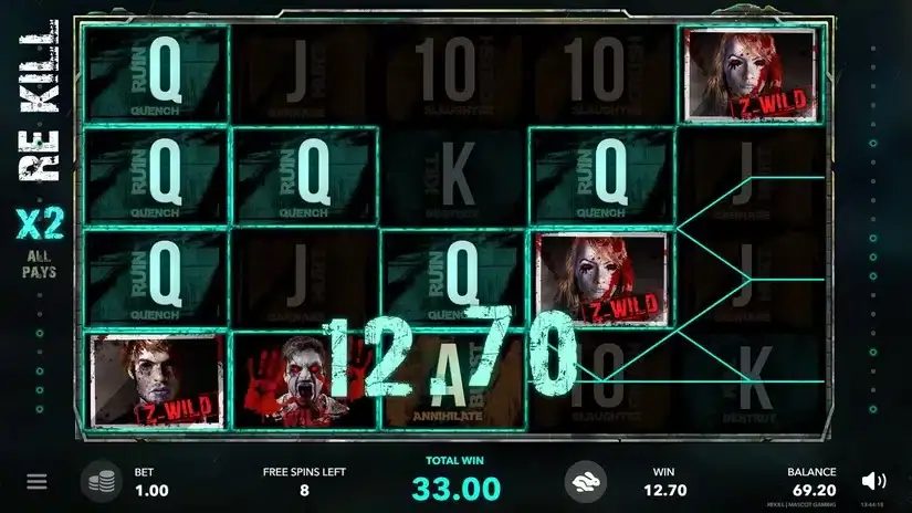 Re Kill slot screenshot 