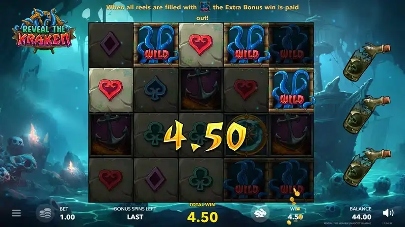 Reveal The Kraken slot screenshot 4
