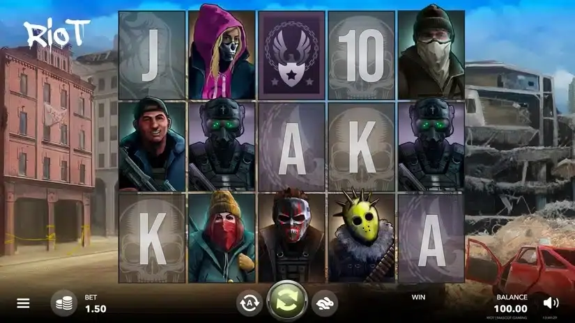 Riot slot screenshot 1