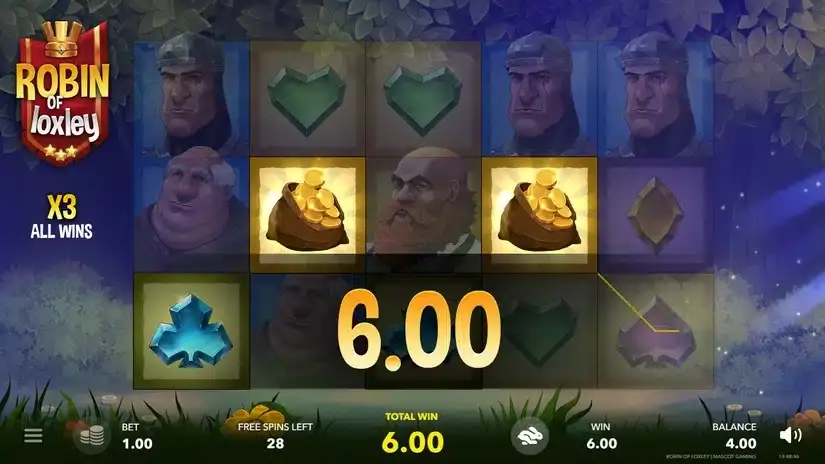 Robin of Loxley slot screenshot 3