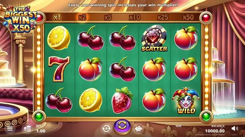 The Biggest Win x50 slot screenshot 1