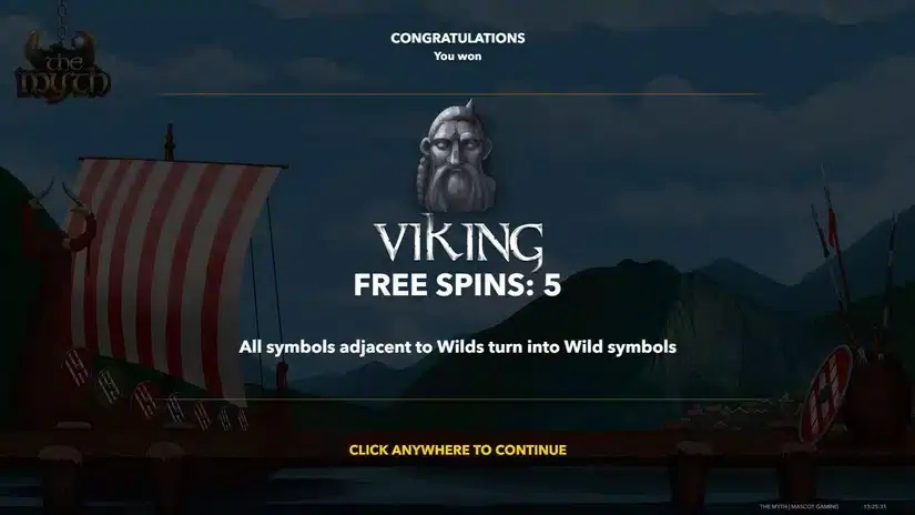 The Myth slot screenshot 2