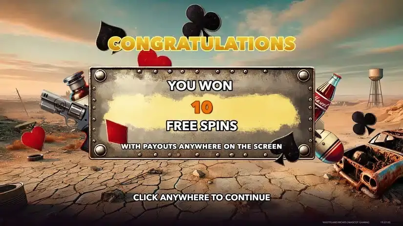 Wasteland Riches slot screenshot 2