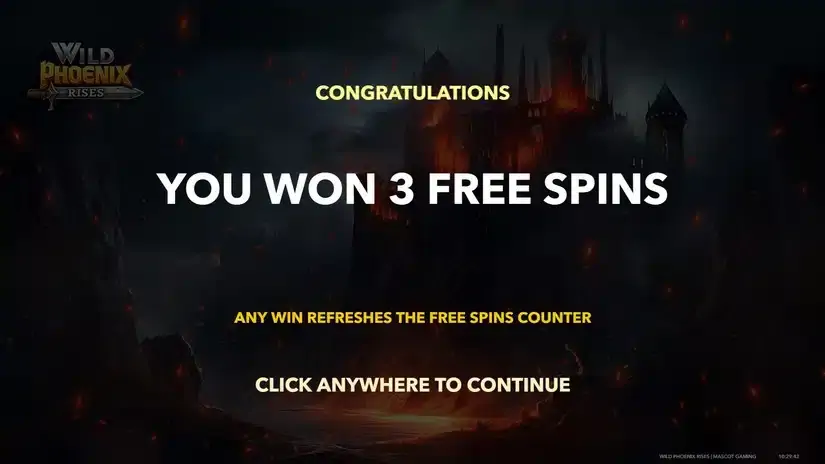 Wild Phoenix Rises slot screenshot 2