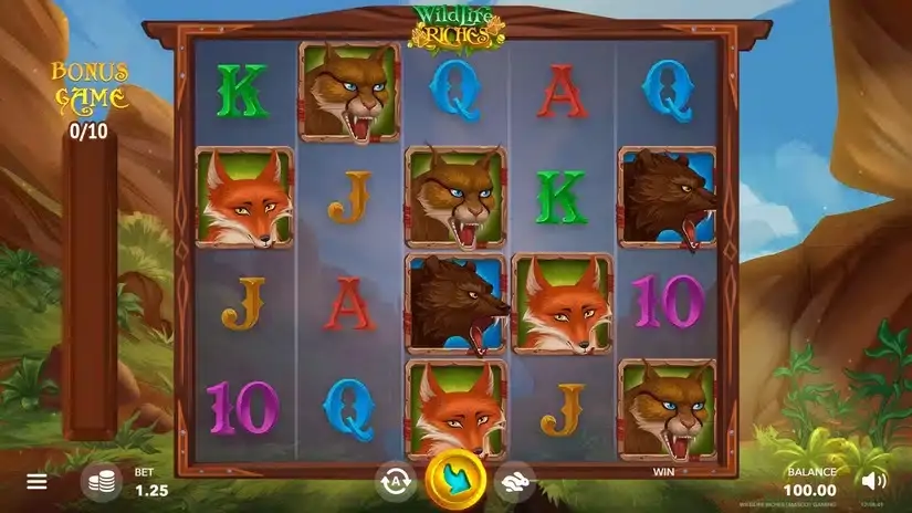 Wildlife Riches slot screenshot