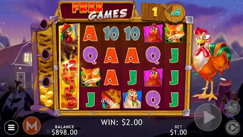 Rooster’s Revenge slot screenshot 5