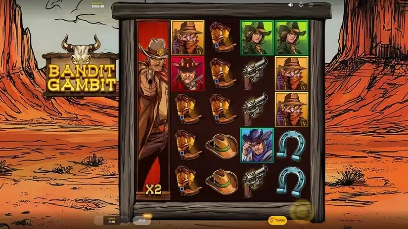 Bandit Gambit slot screenshot 5