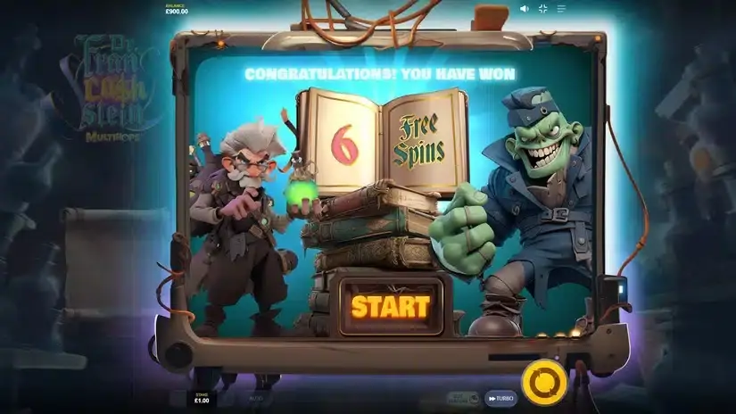 Dr. Francashstein slot screenshot 3