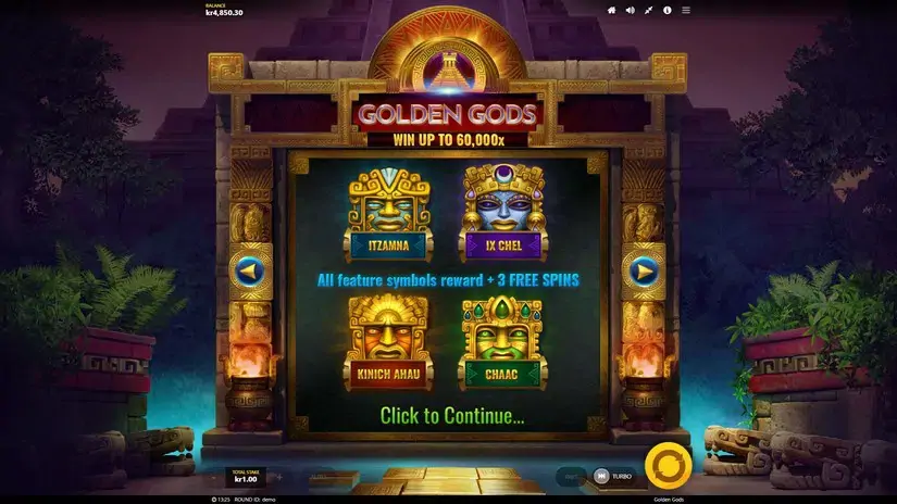 Golden Gods slot screenshot 5