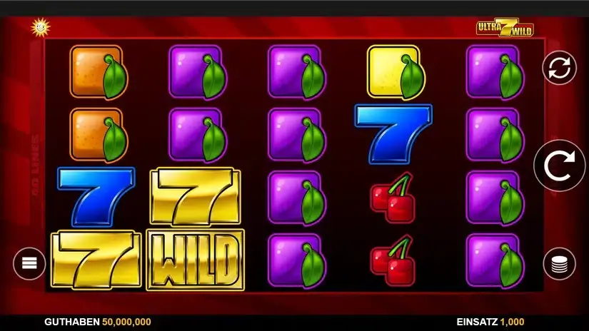 Ultra 7s Wild slot screenshot 1