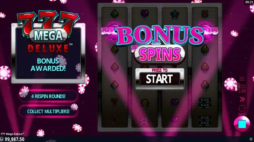 777 Mega Deluxe slot screenshot 3