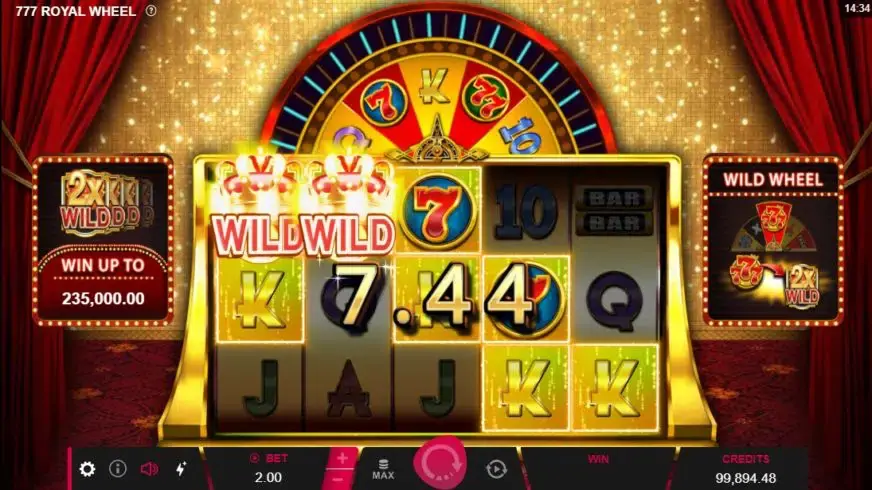 777 Royal Wheel slot screenshot 2