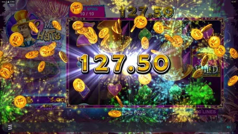 9 Mad Hats slot screenshot