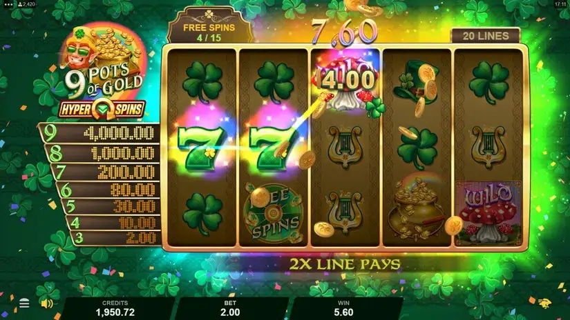 9 Pots of Gold HyperSpins slot screenshot 4