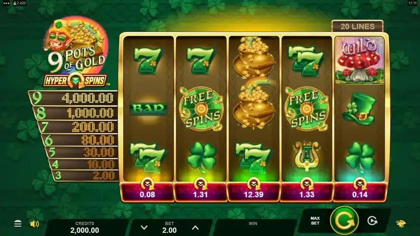 9 Pots of Gold HyperSpins slot screenshot 1
