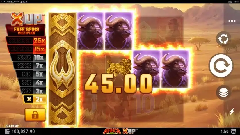 Africa X Up slot screenshot 