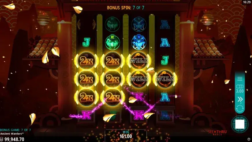 Ancient Warriors slot screenshot 3