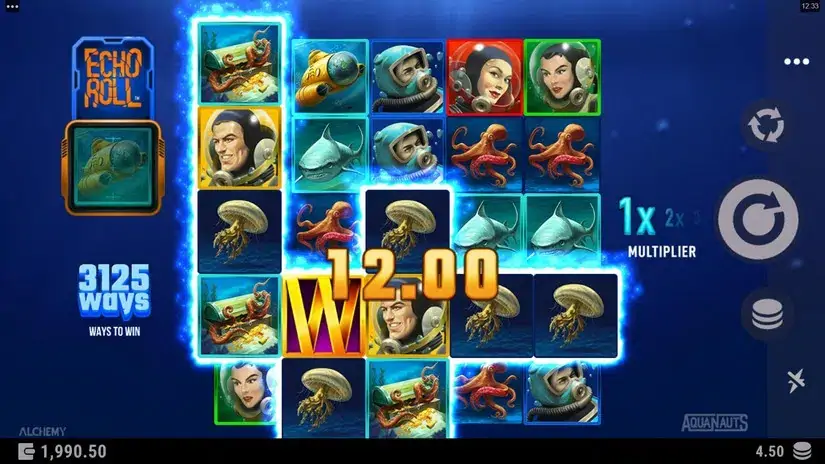 Aquanauts slot screenshot 2