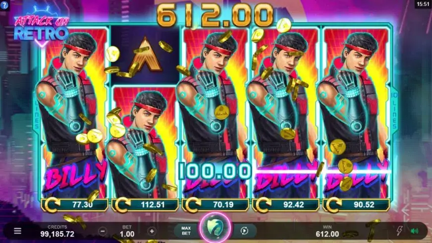 Attack on Retro slot screenshot 3