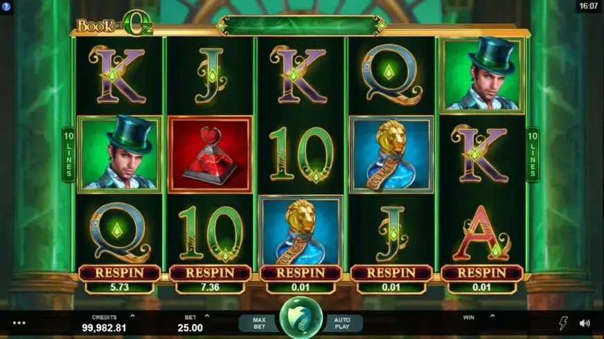 Book of Oz slot screenshot 1