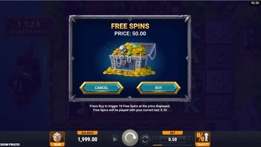 Boom Pirates slot screenshot 2