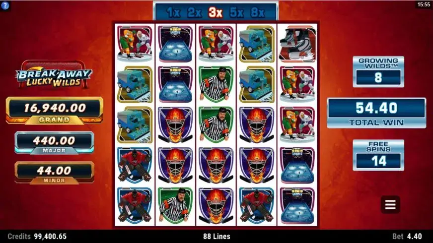 Break Away Lucky Wilds slot screenshot 5