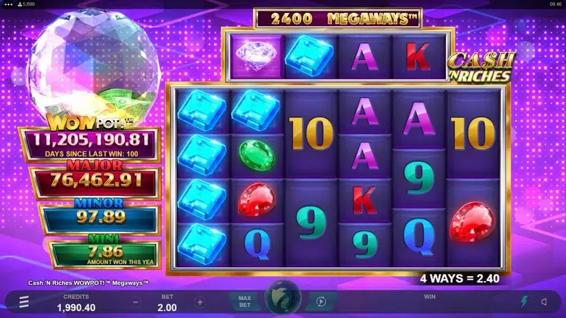 Cash ‘N Riches WowPot Megaways slot screenshot 2