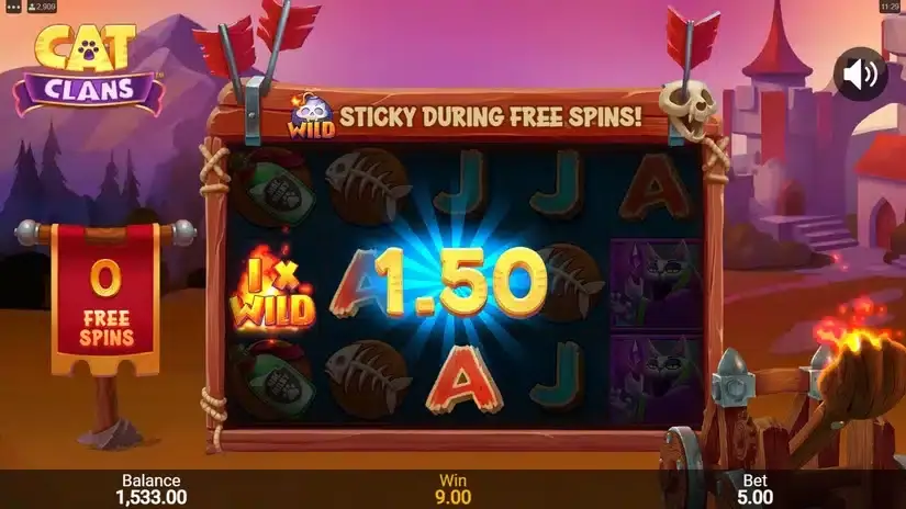 Cat Clans slot screenshot 5