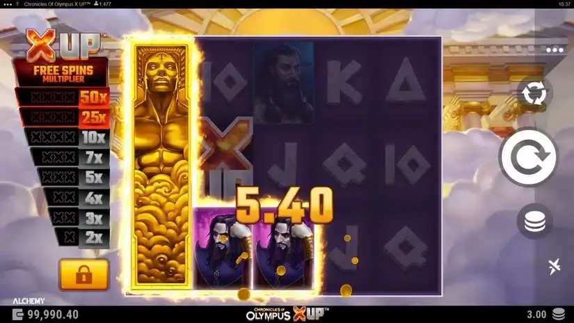 Chronicles of Olympus X UP slot screenshot 2