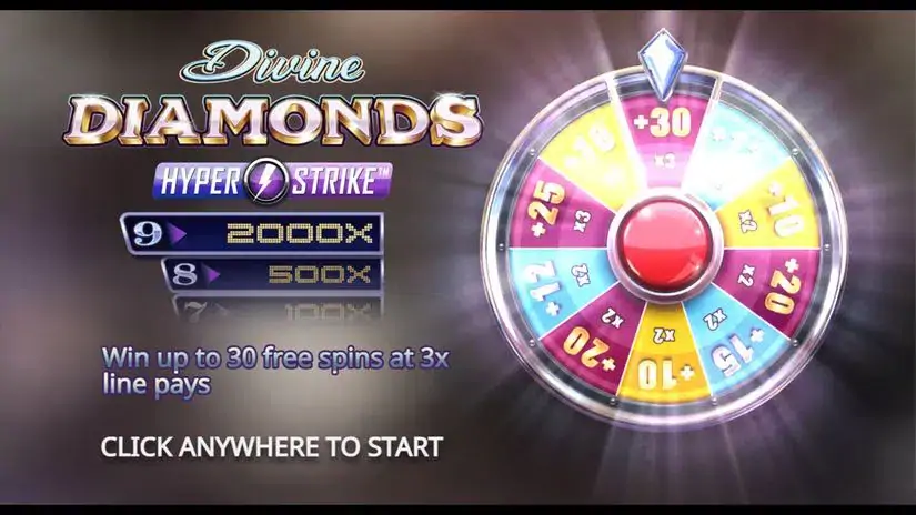 Divine Diamonds slot screenshot 