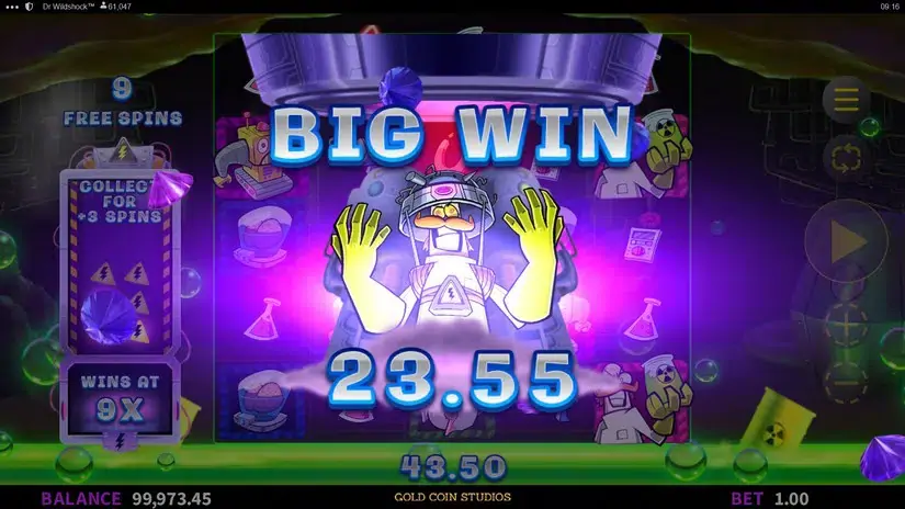 Dr Wildshock: Mad Loot Lab slot screenshot 